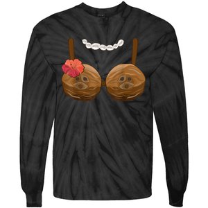 Halloween Coconut Bra Costume Coconut Halloween Tie-Dye Long Sleeve Shirt