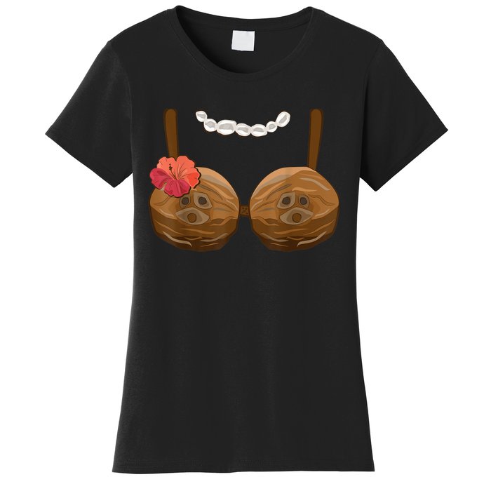 Halloween Coconut Bra Costume Coconut Halloween Women's T-Shirt