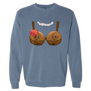 Halloween Coconut Bra Costume Coconut Halloween Garment-Dyed Sweatshirt