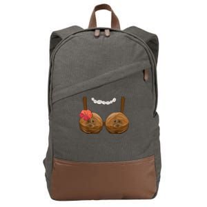 Halloween Coconut Bra Costume Coconut Halloween Cotton Canvas Backpack