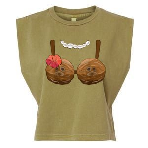 Halloween Coconut Bra Costume Coconut Halloween Garment-Dyed Women's Muscle Tee