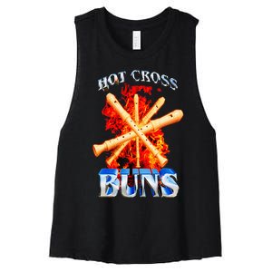 Hot Cross Buns Women's Racerback Cropped Tank