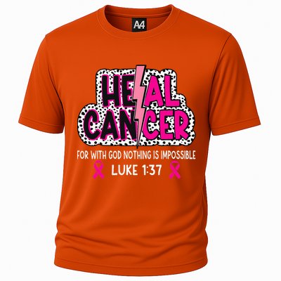 Heal Cancer Believe God Christian Cooling Performance Crew T-Shirt