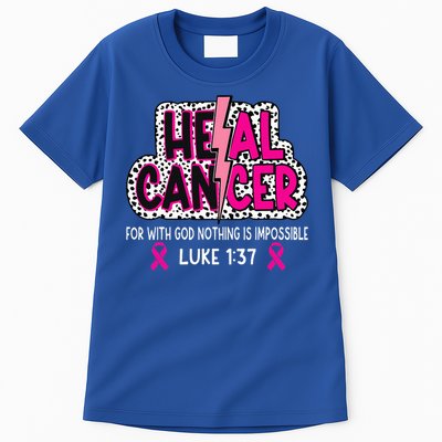 Heal Cancer Believe God Christian Tall T-Shirt