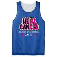 Heal Cancer Believe God Christian Mesh Reversible Basketball Jersey Tank