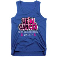 Heal Cancer Believe God Christian Tank Top