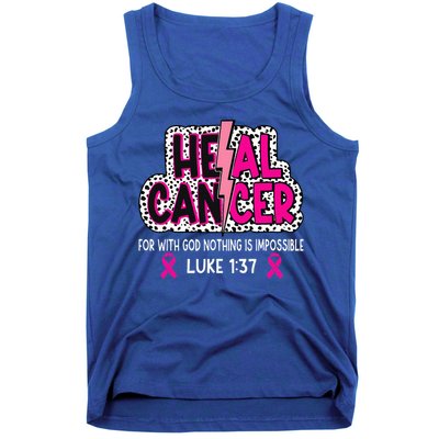 Heal Cancer Believe God Christian Tank Top