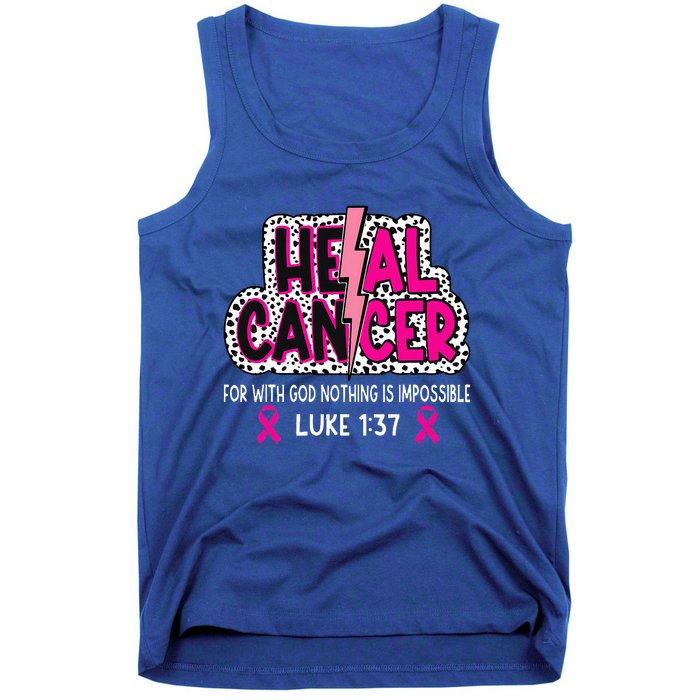 Heal Cancer Believe God Christian Tank Top