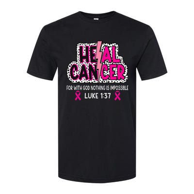 Heal Cancer Believe God Christian Softstyle CVC T-Shirt