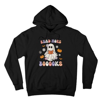 Halloween Cute Boo Read A Book Teacher's Day Hoodie