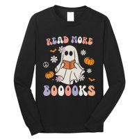 Halloween Cute Boo Read A Book Teacher's Day Long Sleeve Shirt