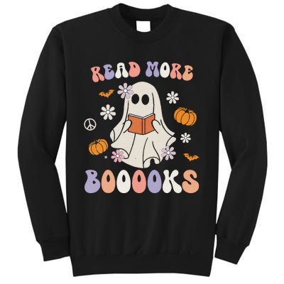 Halloween Cute Boo Read A Book Teacher's Day Sweatshirt