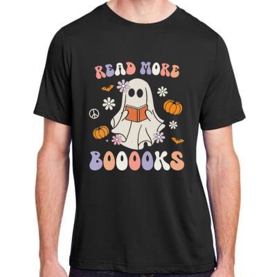 Halloween Cute Boo Read A Book Teacher's Day Adult ChromaSoft Performance T-Shirt