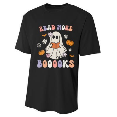 Halloween Cute Boo Read A Book Teacher's Day Performance Sprint T-Shirt