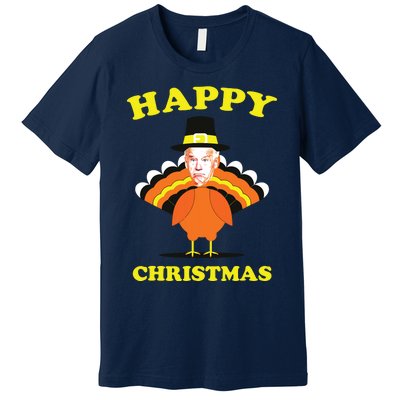 Happy Christmas Biden Funny Thanksgiving Turkey Premium T-Shirt