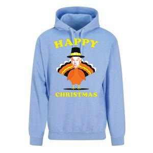 Happy Christmas Biden Funny Thanksgiving Turkey Unisex Surf Hoodie