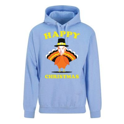 Happy Christmas Biden Funny Thanksgiving Turkey Unisex Surf Hoodie