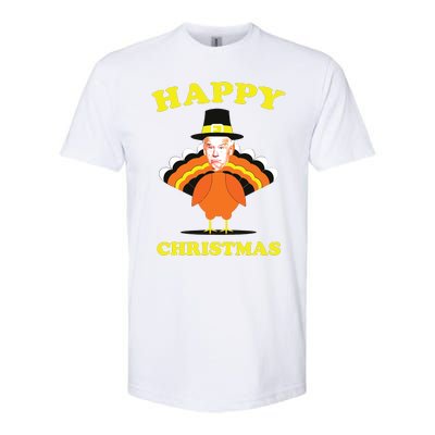 Happy Christmas Biden Funny Thanksgiving Turkey Softstyle® CVC T-Shirt