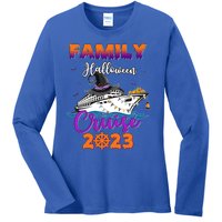 Halloween Cute Boo Cruise Squad Family Outfits Cruising Crew Great Gift Ladies Long Sleeve Shirt