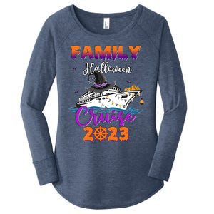 Halloween Cute Boo Cruise Squad Family Outfits Cruising Crew Great Gift Women's Perfect Tri Tunic Long Sleeve Shirt