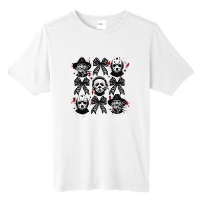 Halloween Coquette Bow Horror Characters Bow Spooky Season Tall Fusion ChromaSoft Performance T-Shirt