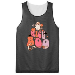 Halloween Cute Boo Groovy Ghost Nicu Boo Crew Gift Mesh Reversible Basketball Jersey Tank