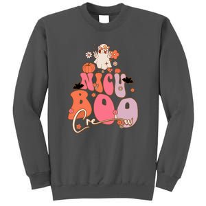 Halloween Cute Boo Groovy Ghost Nicu Boo Crew Gift Tall Sweatshirt