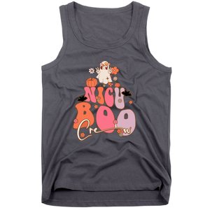 Halloween Cute Boo Groovy Ghost Nicu Boo Crew Gift Tank Top