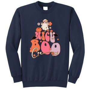 Halloween Cute Boo Groovy Ghost Nicu Boo Crew Gift Sweatshirt