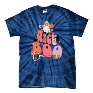 Halloween Cute Boo Groovy Ghost Nicu Boo Crew Gift Tie-Dye T-Shirt