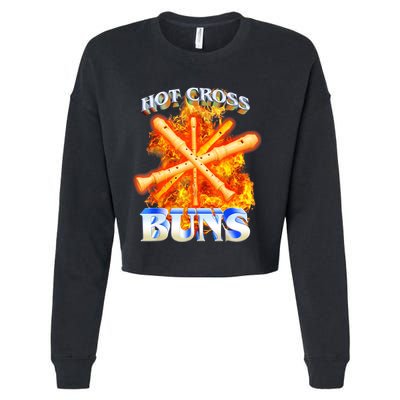 Hot Cross Buns Cropped Pullover Crew