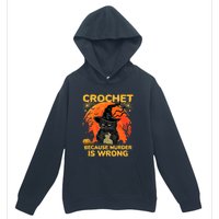 Halloween Crochet Because Murder Is Wrong For Halloween Cat Urban Pullover Hoodie