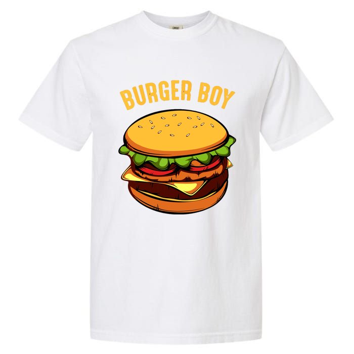 Hamburger Cheeseburger Burger Boy Funny Fast Food Lover Garment-Dyed Heavyweight T-Shirt