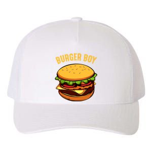 Hamburger Cheeseburger Burger Boy Funny Fast Food Lover Yupoong Adult 5-Panel Trucker Hat