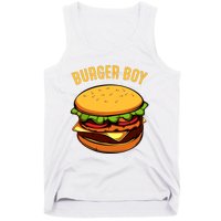 Hamburger Cheeseburger Burger Boy Funny Fast Food Lover Tank Top