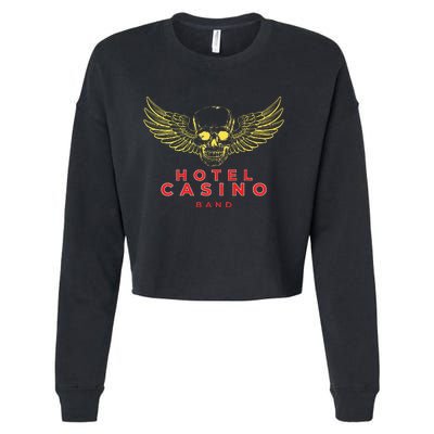 HOTEL CASINO Band Las Vegas Nevada Cropped Pullover Crew