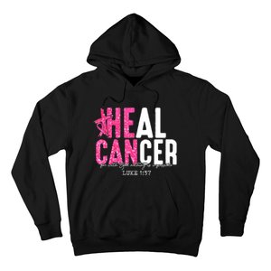 Heal Cancer Believe God Christian Breast Cancer Awareness Hoodie