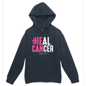 Heal Cancer Believe God Christian Breast Cancer Awareness Urban Pullover Hoodie