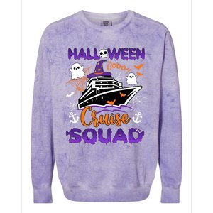 Halloween Cute Boo Cruise Squad Family Outfits Cruising Crew Cool Gift Colorblast Crewneck Sweatshirt