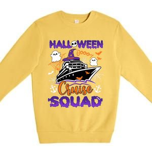 Halloween Cute Boo Cruise Squad Family Outfits Cruising Crew Cool Gift Premium Crewneck Sweatshirt