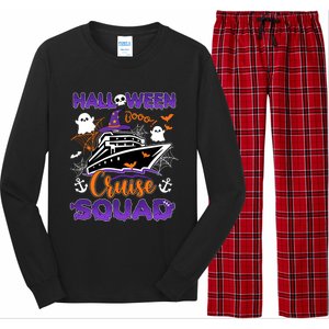 Halloween Cute Boo Cruise Squad Family Outfits Cruising Crew Cool Gift Long Sleeve Pajama Set