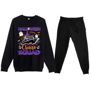 Halloween Cute Boo Cruise Squad Family Outfits Cruising Crew Cool Gift Premium Crewneck Sweatsuit Set