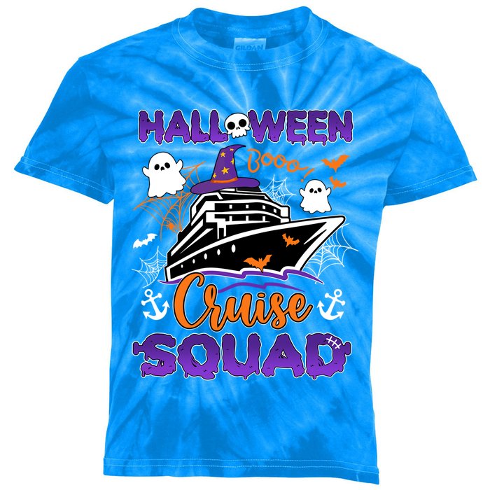 Halloween Cute Boo Cruise Squad Family Outfits Cruising Crew Cool Gift Kids Tie-Dye T-Shirt