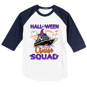 Halloween Cute Boo Cruise Squad Family Outfits Cruising Crew Cool Gift Baseball Sleeve Shirt