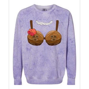 Halloween Coconut Bra Costume Coconut Halloween Colorblast Crewneck Sweatshirt