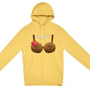 Halloween Coconut Bra Costume Coconut Halloween Premium Pullover Hoodie