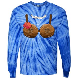 Halloween Coconut Bra Costume Coconut Halloween Tie-Dye Long Sleeve Shirt