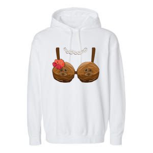 Halloween Coconut Bra Costume Coconut Halloween Garment-Dyed Fleece Hoodie