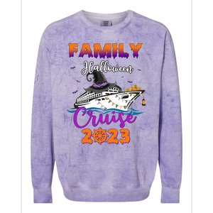 Halloween Cute Boo Cruise Squad Family Outfits Cruising Crew Great Gift Colorblast Crewneck Sweatshirt