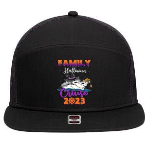 Halloween Cute Boo Cruise Squad Family Outfits Cruising Crew Great Gift 7 Panel Mesh Trucker Snapback Hat